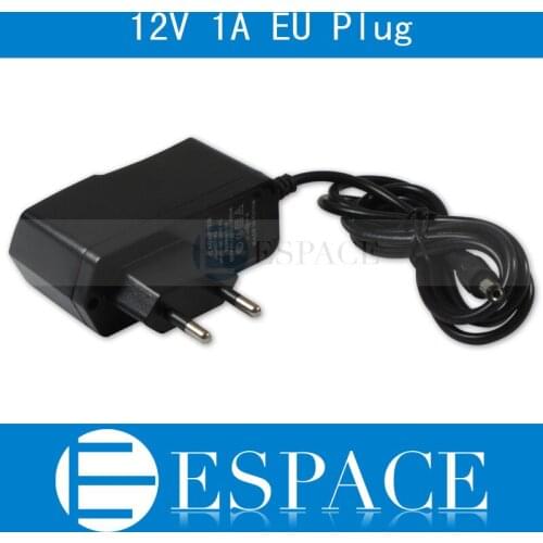 1PC New 12V 1A Power Supply AC 100-240V To DC Adapter Plug For 3528 5050 Strip LED with EU plug free shipping