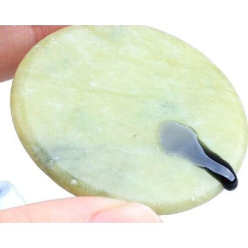 10pcs Green Artificial Jade Stone False Eyelash Extension Glue Adhesive Pallet Pad Round Flat Stone Eyelash Glue Make up Tools N