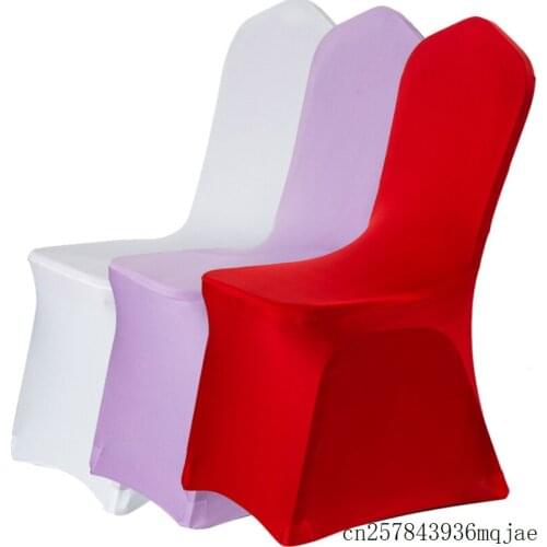 100pcs Chair Covers Elastic Spandex Seat Covers for Wedding Events Party Decoration Stretch Chair Covers
