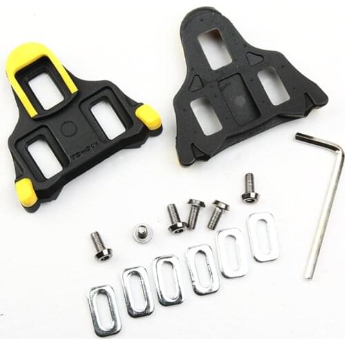 2pcs/Pair Bicycle Bike Pedal Road Mountain Bike Bearing Pedals Cleats Set Yellow For Shimano SM-SH11 SPD-SL Bike Accessories