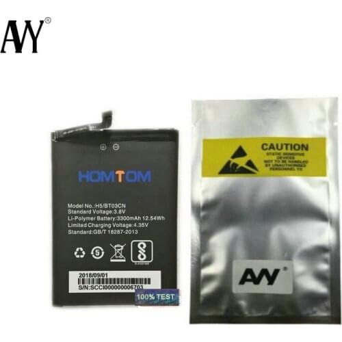 AVY Battery For Homtom H5 BT03CN Mobile Phone Replacement 3300mAh Li-ion Batteries Bateria 100% Tested In stock
