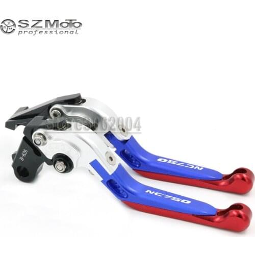 For HONDA NC750 NC750S NC750X 2014-2015 Aluminum Motorcycle Folding Extendable Adjustable Brakes Clutch Levers Motorcycle parts