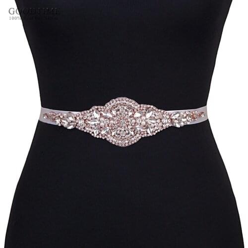 Noble Handmade Rhinestone Women Belt Bridal Wedding Belts Flower Satin Wedding Dress Ribbon Belt Bridesmaid Girl Dress Up