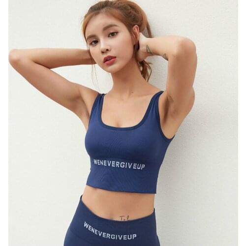 Letter Prints Seamless Sport Yoga Sets Women High Waist Tummy Control Gym Tights Padded Sports Bras Workout Suits