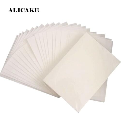100Pcs A4 Wafer Paper 0.3 mm 0.65 mm ThicknessEdible Rice Paper Sheet Cake Decoration Tools