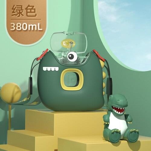 Childrens straw cup donut cup small dinosaur summer messenger student kindergarten school special water bottle