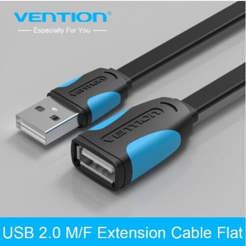 Vention USB 2.0 Extension Cable Data Male to Female Cable Extender 1m/1.5m/2m/3m/5m for Phone Charging Computer USB2.0 Extending