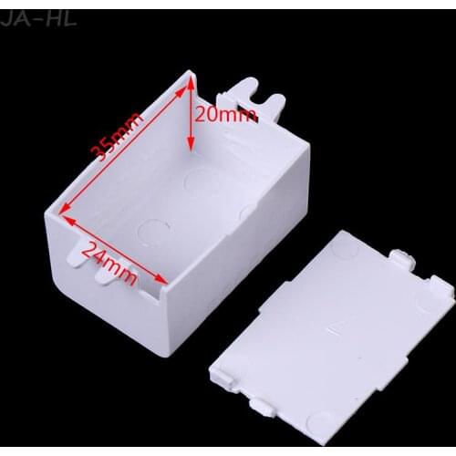 1pc Waterproof Plastic Electronic Enclosure Project Box Black Connector Wire Junction Boxes 65x38x22mm