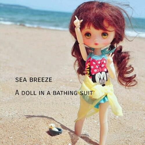1PCS High 1/6 Dolls Bathing Suit Swimsuit for Blyth, Pullip, Azone, Barbies, Monster, Licca Doll Clothes Accessories