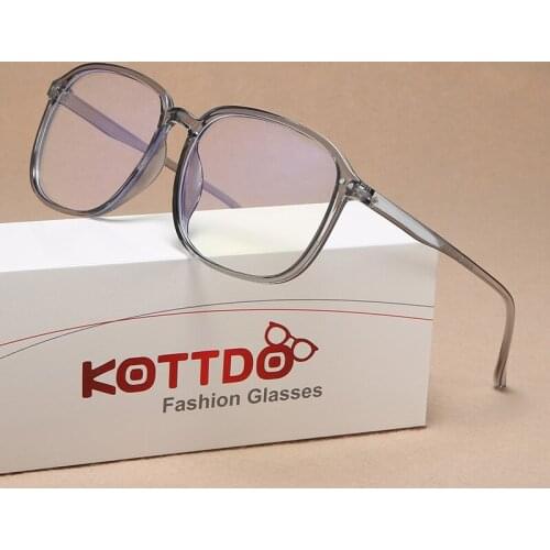 Fashion Classic Plastic Oversized Glasses Lady Transparent Anti-Blu-ray Glasses Frame Glasses Men Computer Game Glasses