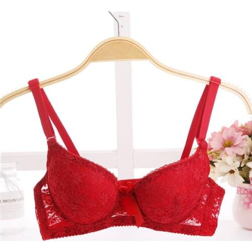 Mozhini Sexy Transparent Bras for Women Double Push Up Bras Plus Size Bras for Women Underwire Women Sexy Push Up Bras Gather