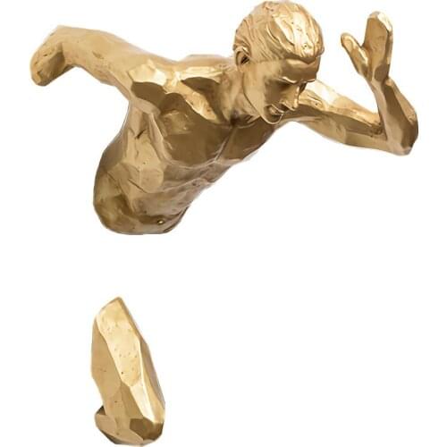 Wall Decoration Nordic Sculpture Statues Home Decoration Accessories Living Room Office Cafe Bar Decor Luxury Sports Figure Gift