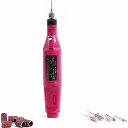 2019 New Multifunction Rotary Detail Carver Women Manicure Electric Art Tools Polishing Machine Drilling Scrub Nail Polisher