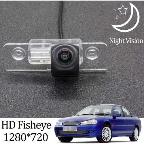 Owtosin HD 1280*720 Fisheye Rear View Camera For Ford Mondeo MK2 1997 1998 1999 2000 Car Reverse Parking LCD Monitor