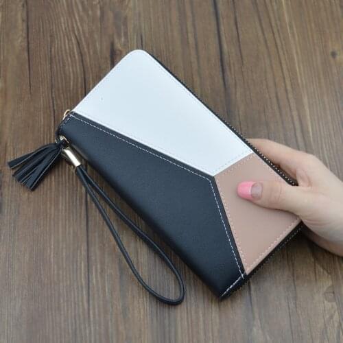 Retro Long Ladies Purse PU Leather Phone Holders female Purse Retro Soft women Purse