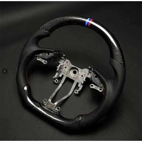 For Genesis Coupe Carbon Fiber Steering Wheel Without Paddle Shifter and Button