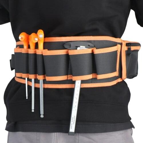 Portable Waist Tool Bag Electrician Pouch Bag Electricians Tool Storage Holder Adjustabe Belt Tools Packaging