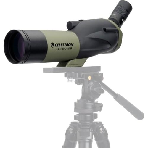 Celestron ULTIMA65 45 Degree Refractor Spotting Scope 18x-55x Zoom Telescope Multi-Coated for Bird Watching Hunting Travel