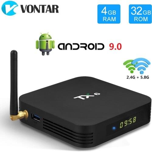 VONTAR TX6 Android 9.0 TV Box Allwinner H6 Quad Core 4GB 64GB USB3.0 Dual Wifi BT HDR 4K 4GB 32GB Set Top Box 4GB 32GB 2GB 16GB