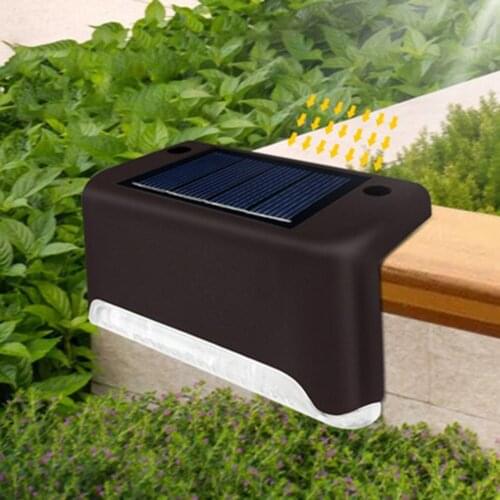 4PCS Solar Energy Outdoor Stair Light Aisle Corridor Step Light Outdoor Balcony Courtyard Park Landscape Lighting