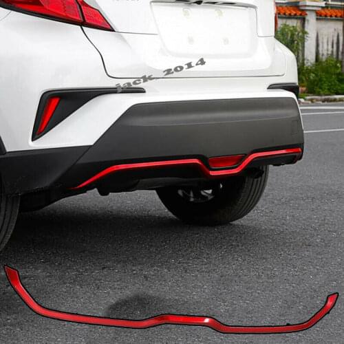Red Rear Bumper Under Garnish Exterior Trim for 2016 2017 2018 Toyota C-HR NGX50 ZYX10