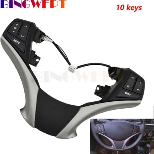 High Quality Audio Control Switch 84250-0D120 84250-0D120-E0 Steering PAD Audio Control Switchfit For Toyota Yaris 2013-2016