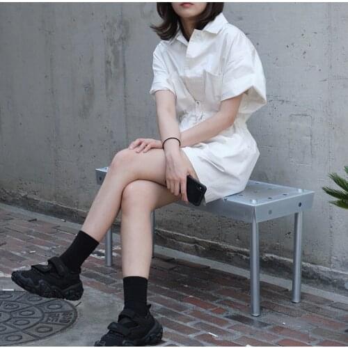 2019 Concise Bf Wind Work Clothes Lin Tai Pants High Waist Short Pants Tide Woman Jumpsuits 0707