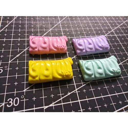 1pcs/lot resin flat back colorful toy handbag 30mm Cabochons Scrapbook for DIY phone case decoration B102-7