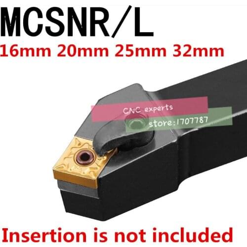 1PCS MCSNR1616H12 MCSNR2020K12 MCSNR2525M12 MCSNR3232P12 MCSNR3232P16/19 MCSNL CNC Lathe Cutting External Turning Tool Holder