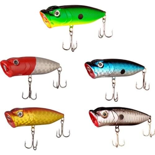 1pc Popper Fishing Lures 12g 7.5cm Shiny Scales Whole Water System Artificial Bait Vibrating Sound Accessories YE0183