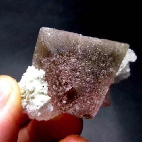 48g Pink Octahedral Fluorite w/ Quartz - crystals and stones healing Mineral specimen Home Decor feng shui decoration