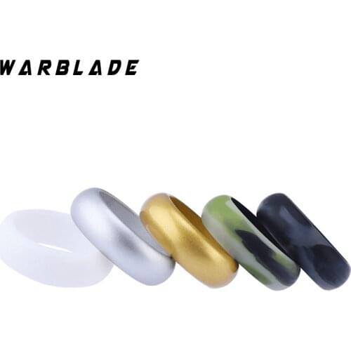 5pcs/set Food Grade FDA Silicone Ring Hypoallergenic Crossfit Flexible Silicone Finger Rings For Men Women Wedding Jewelry 8mm