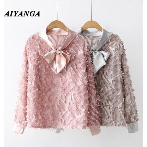 AIYANGA Blouses With Tie