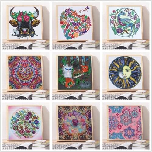 5d diy special diamond painting cartoon animal embroidery mosaic combination home decoration