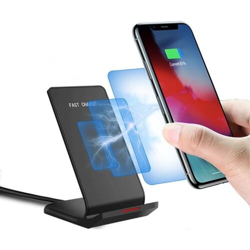 Qi Wireless Charger 10W Charging Stand Dock Station for iPhone 11 XR X XS 8 Samsung S20 S10 S9 Wireless Charging Stand