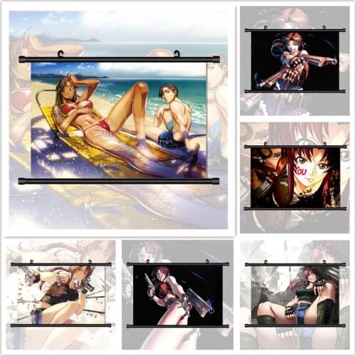 Black Lagoon Revy Eda Roberta Anime Manga HD Print Wall Poster Scroll