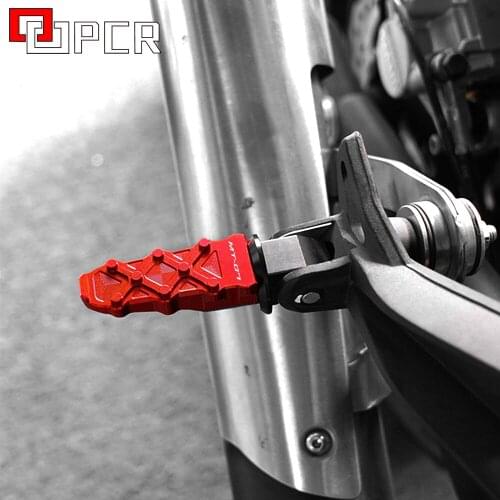 2pcs Black CNC Motorcycle Folding Footrests Foot pegs Foot Rests Pegs Rear Pedals Set For Yamaha MT 09 MT09 MT-07