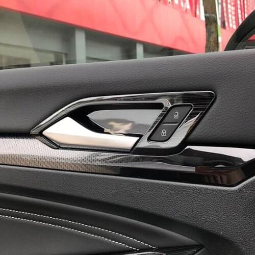 For Volkswagen VW Golf 8 MK8 R 2021 2022 Car Inner Door Handle Cover Trim Protection Frame Sticker Styling Interior Accessories