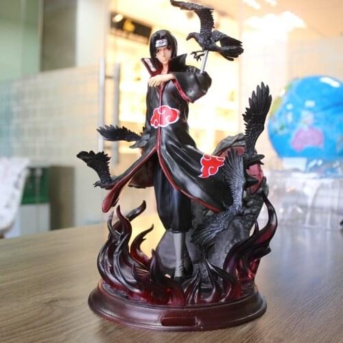 Naruto Uchiha Itachi Anime Figure Shippuden PVC Action Figurine Uchiha Itachi Figma With Crow Collectible Brinquedos Juguetes