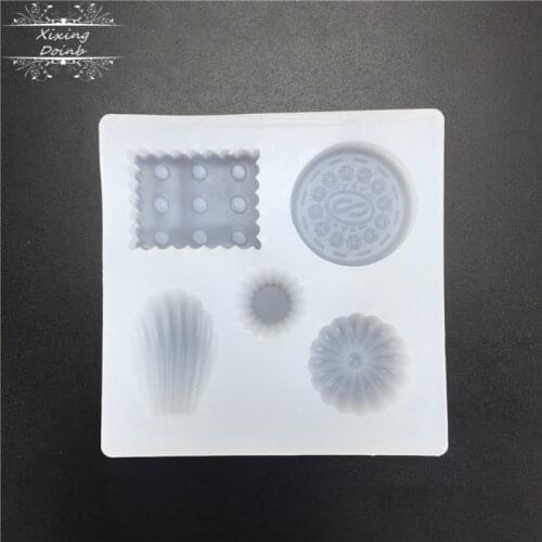 Biscuit chocolate shape jewelry silicone mold decoration clay tool translucent accessories epoxy resin mold cake biscuit mold
