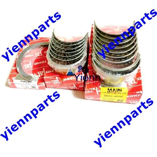 For Mitsubishi 4D56T-DI 4D56U Crankshaft Main and Conrod Bearing Set 1000A407 L200 16Valves Direct injection Engine Parts