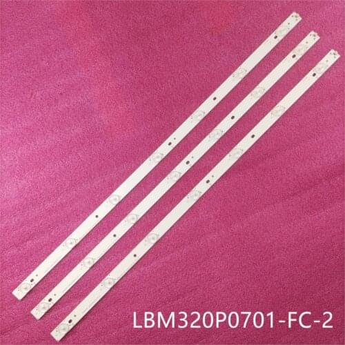 New 7 Lamp 614 mm LED Backlight Strip For Philips 32PHH4200/88 32PHH4509 32PHK4100/12 Bar Kit TV LED Line Band HD Lens D307-V1.1