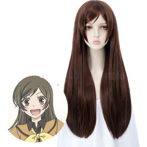 HSIU Brand KamisamaLove Kiss cosplay Momozono Nanami cosplay wig brown long straight daily sweet wig Fiber synthetic Hair