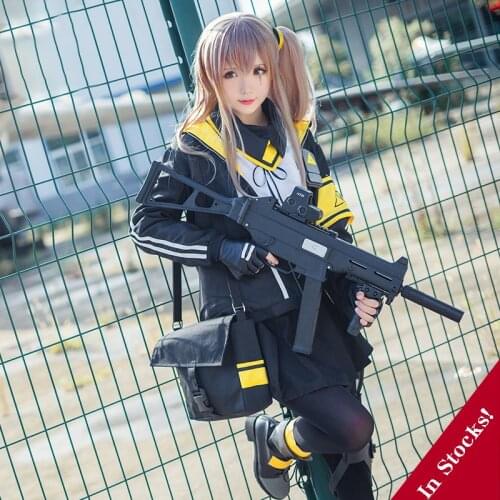 Game Girls Frontline Ump45 Cosplay Costumes Women Girls' Battle Uniforms Halloween Carnival UMP 45 Dress Full Set