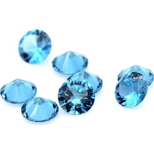 China Gems Synthetic Nanosital 46# Round Brilliant Cut loose Stone for Jewelry Making