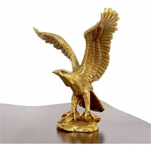 China Bronze Brass Statue EAGLE/Hawk Figure figurine 4.5"High