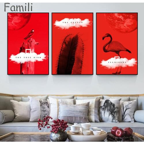 Chinese red palace wall art Canvas Painting Art Print Poster Picture Wall Modern Minimalist Bedroom Living Room Decoration-02