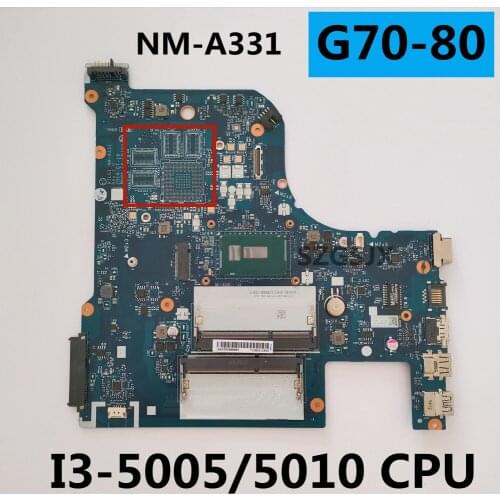 FOR Lenovo Z70-80 G70-70 B70-80 laptop motherboard I3-5005U CPU independent graphics card NM-A331 motherboard comprehensive test