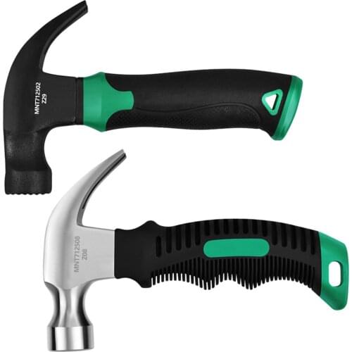 Mini Claw Hammer For Woodworking TPR Handle Multifunction Shockproof Stainless Steel Hammer Hand Tools