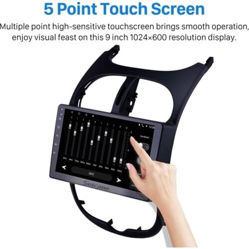 Seicane 9'' Android 10.0 RAM 2G RDS Car Radio GPS Stereo Unit Multimedia Player for Peugeot 206 2000-2016 support DVR OBDII